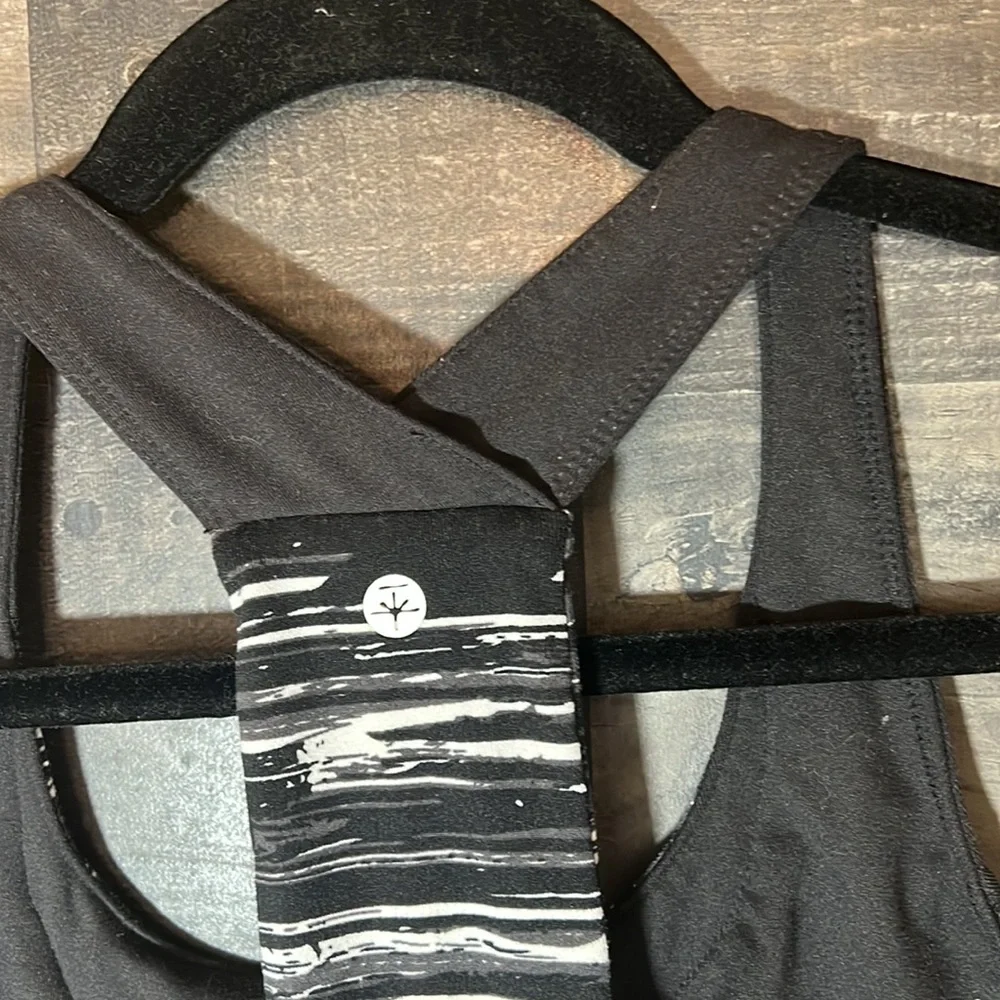 Soybu Tank Top Black with White Design Down Back - Picture 3 of 6